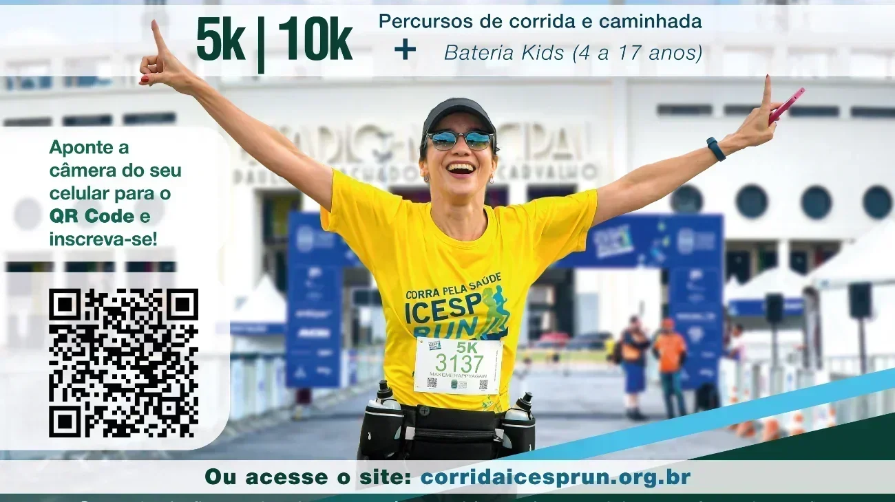 Participe da corrida e caminhada pela saúde